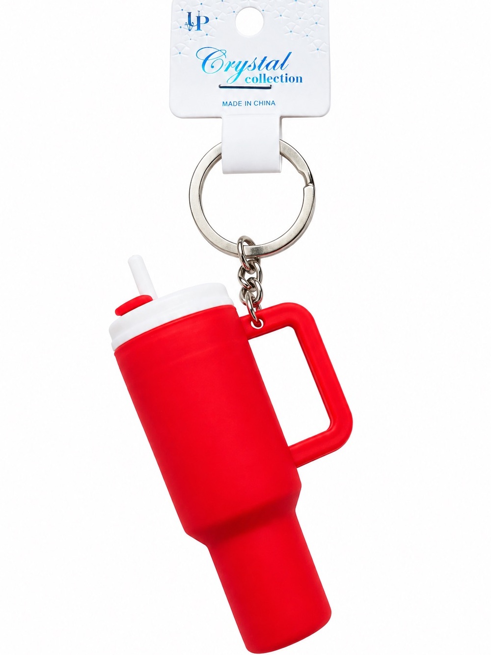 Red Tumbler Cup Keychain Silicone Drink Cup Charm Bag Accessory Gift NWT Kawaii